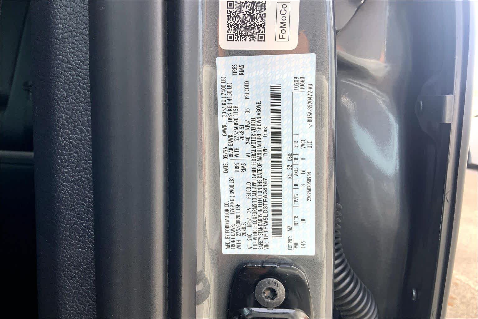 Used 2026 Carbonized Gray Metallic Ford LARIAT image 37