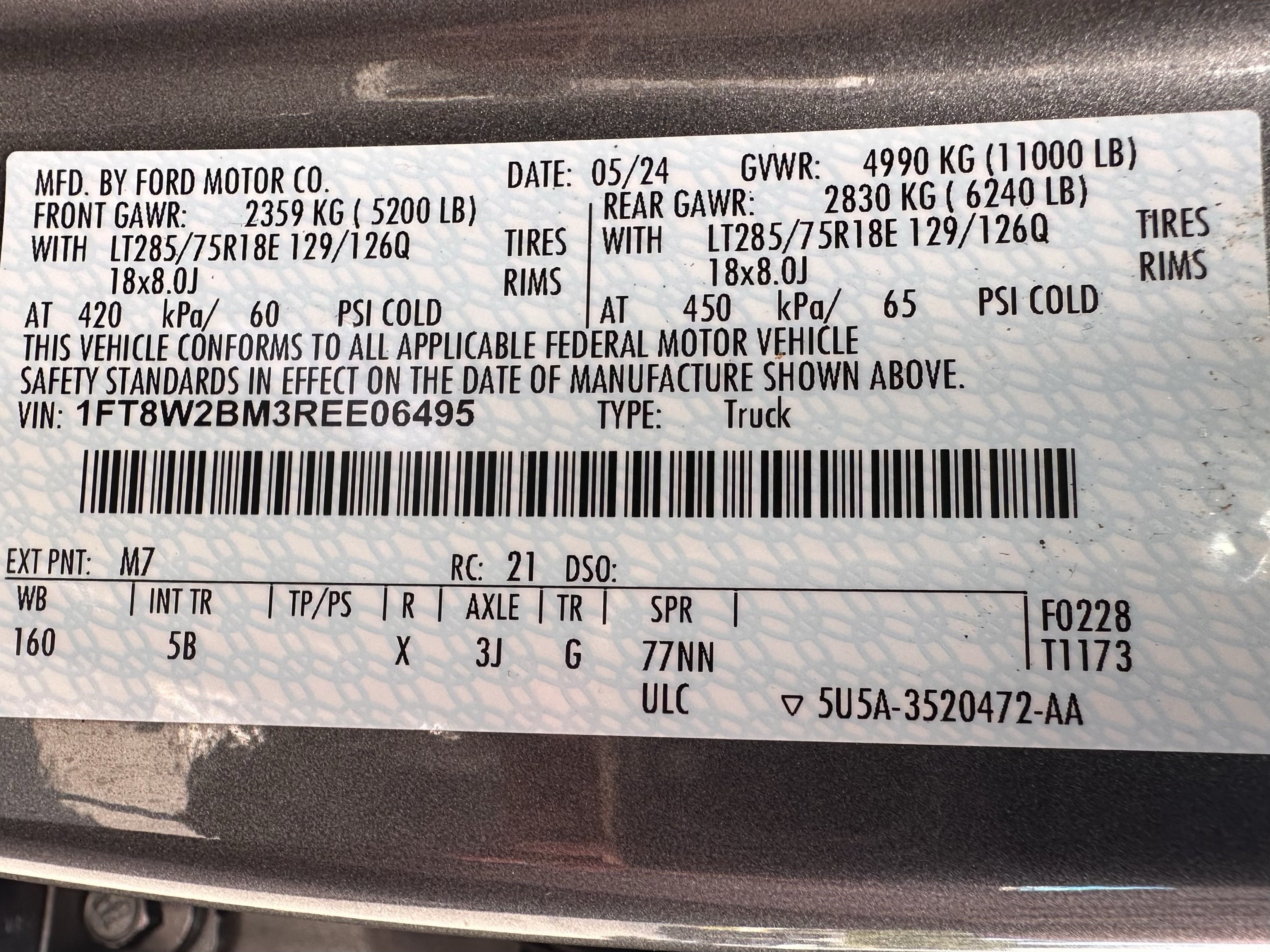 Certified Used 2024 Light Blue Clearcoat Metallic Ford Lariat Tremor image 32