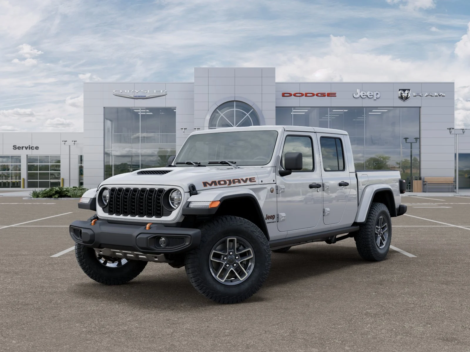 New 2026 Bright White Clear-Coat Exterior Paint Jeep Mojave image 29
