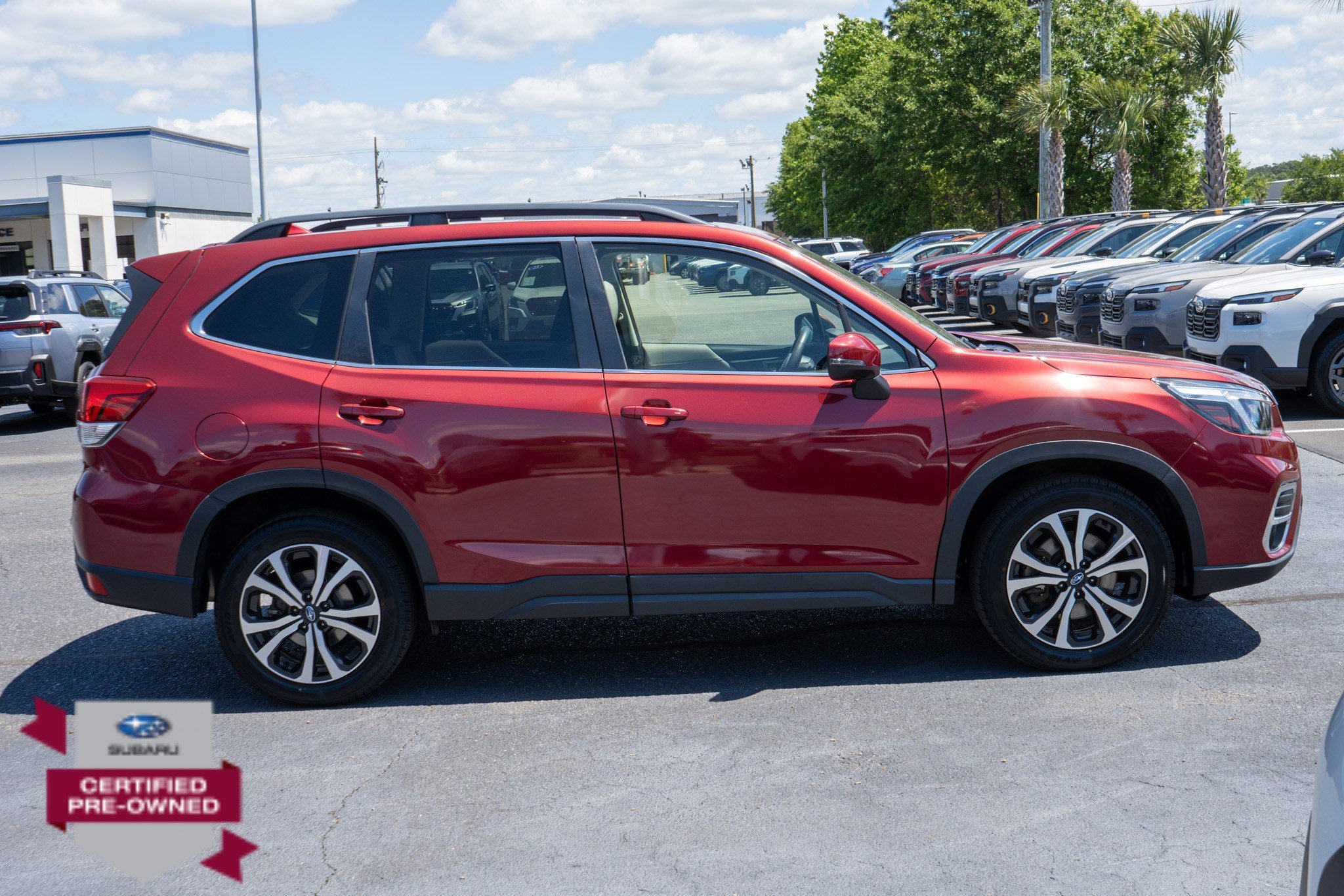 Used 2019 Crimson Red Pearl Subaru Limited image 2