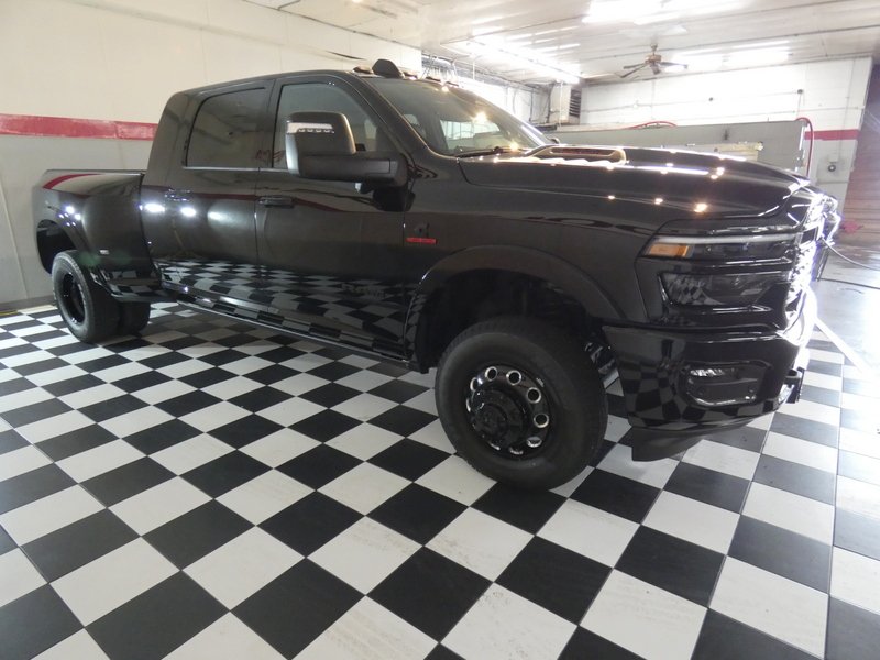 New 2026 Diamond Black Crystal Pearlcoat RAM Limited Mega Cab 6