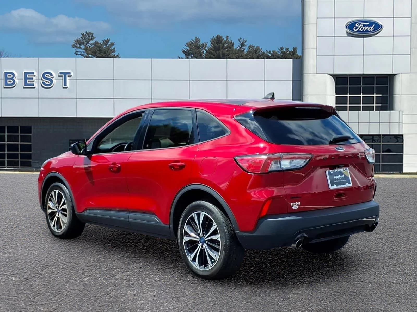 Used 2022 Rapid Red Metallic Tinted Clearcoat Ford SEL image 4