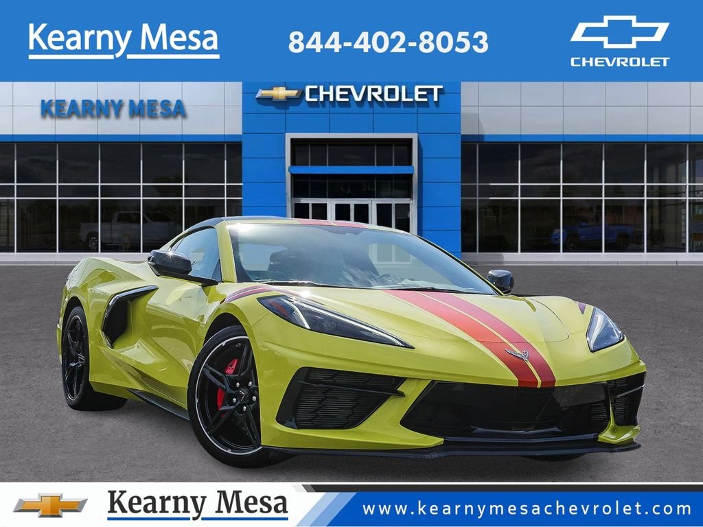 Used 2023 Yellow Chevrolet Stingray image 1