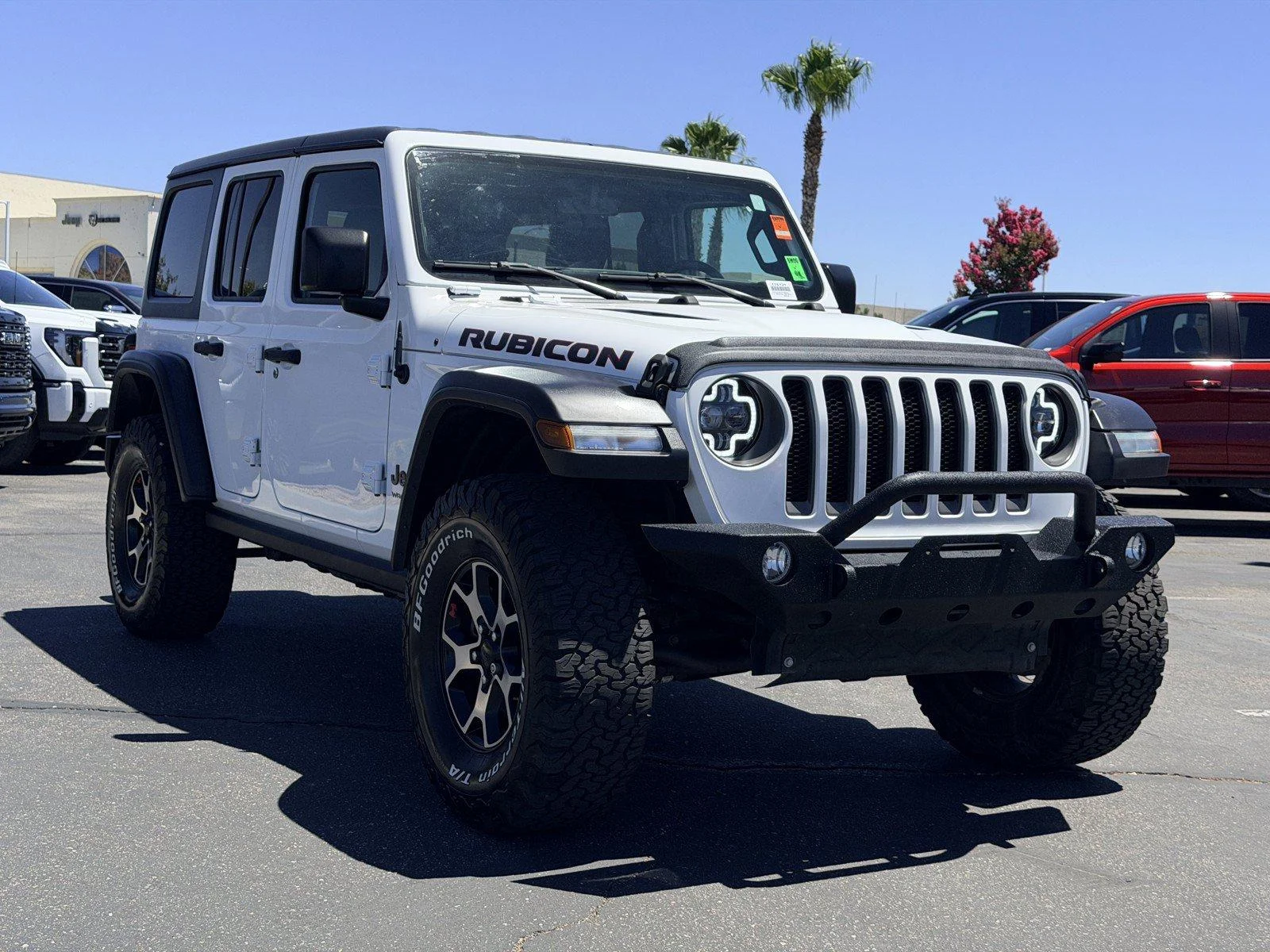 Used 2019 Bright White Clea Jeep Rubicon image 1