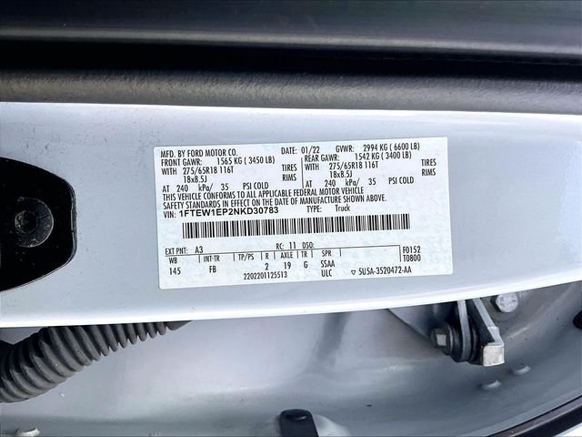 Used 2022 White Ford XLT image 35