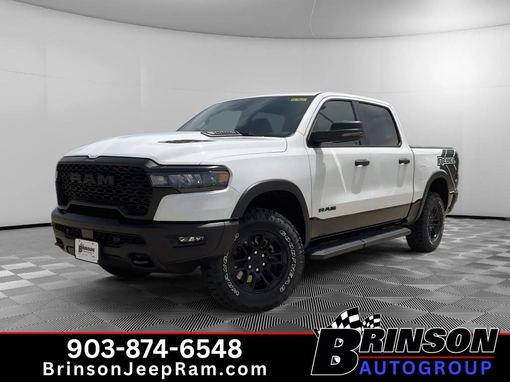 New 2026 Bright White Clearcoat Ram Rebel image 1