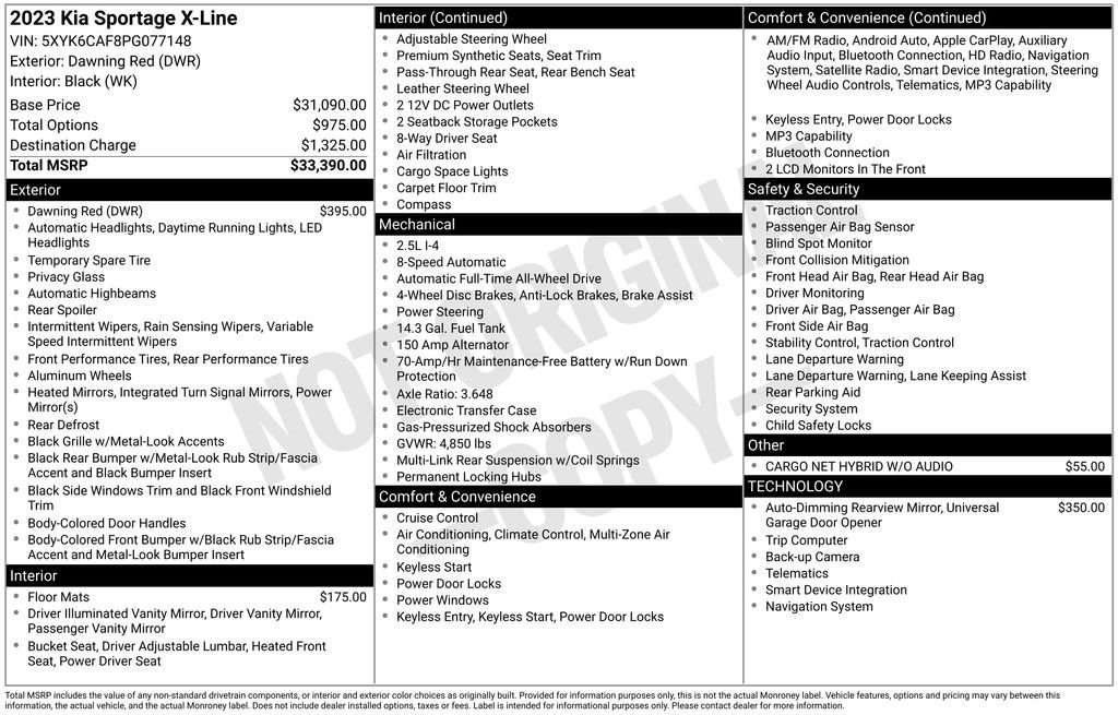 Used 2023 Red Kia X-Line image 28