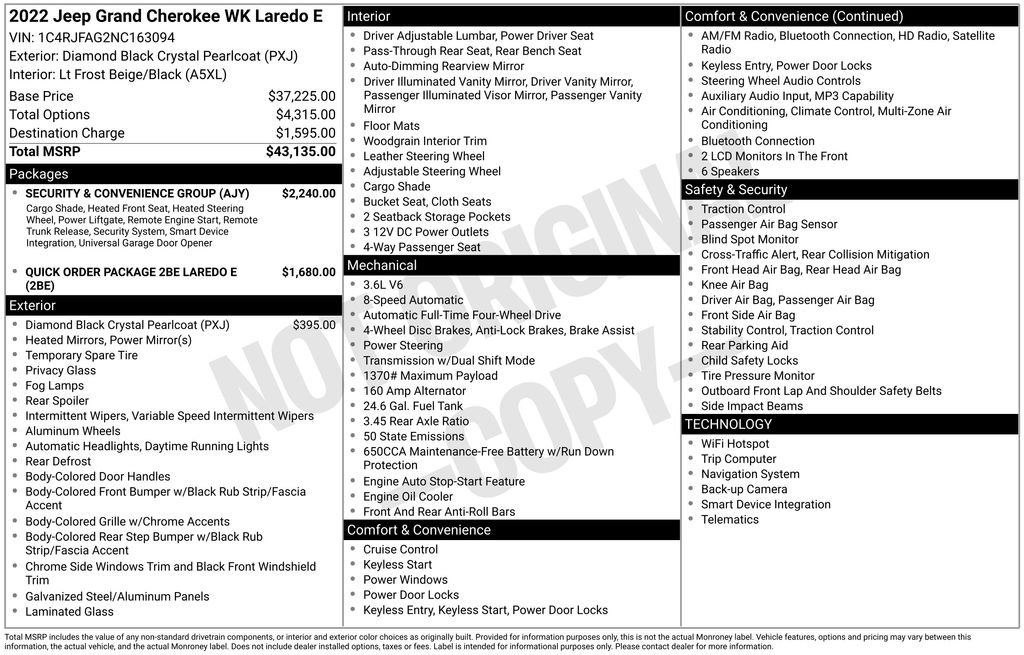 Used 2022 Black Jeep Laredo E image 6