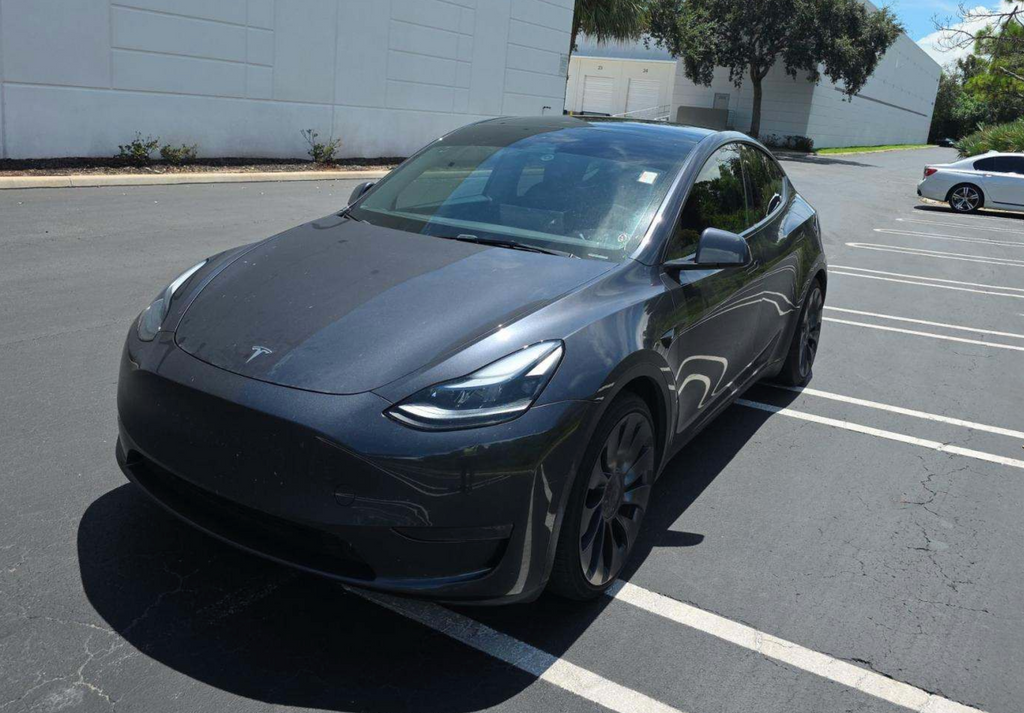 Used 2025 Gray Tesla Performance image 1