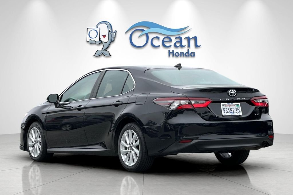 Used 2023 Midnight Black Metallic Toyota LE image 6