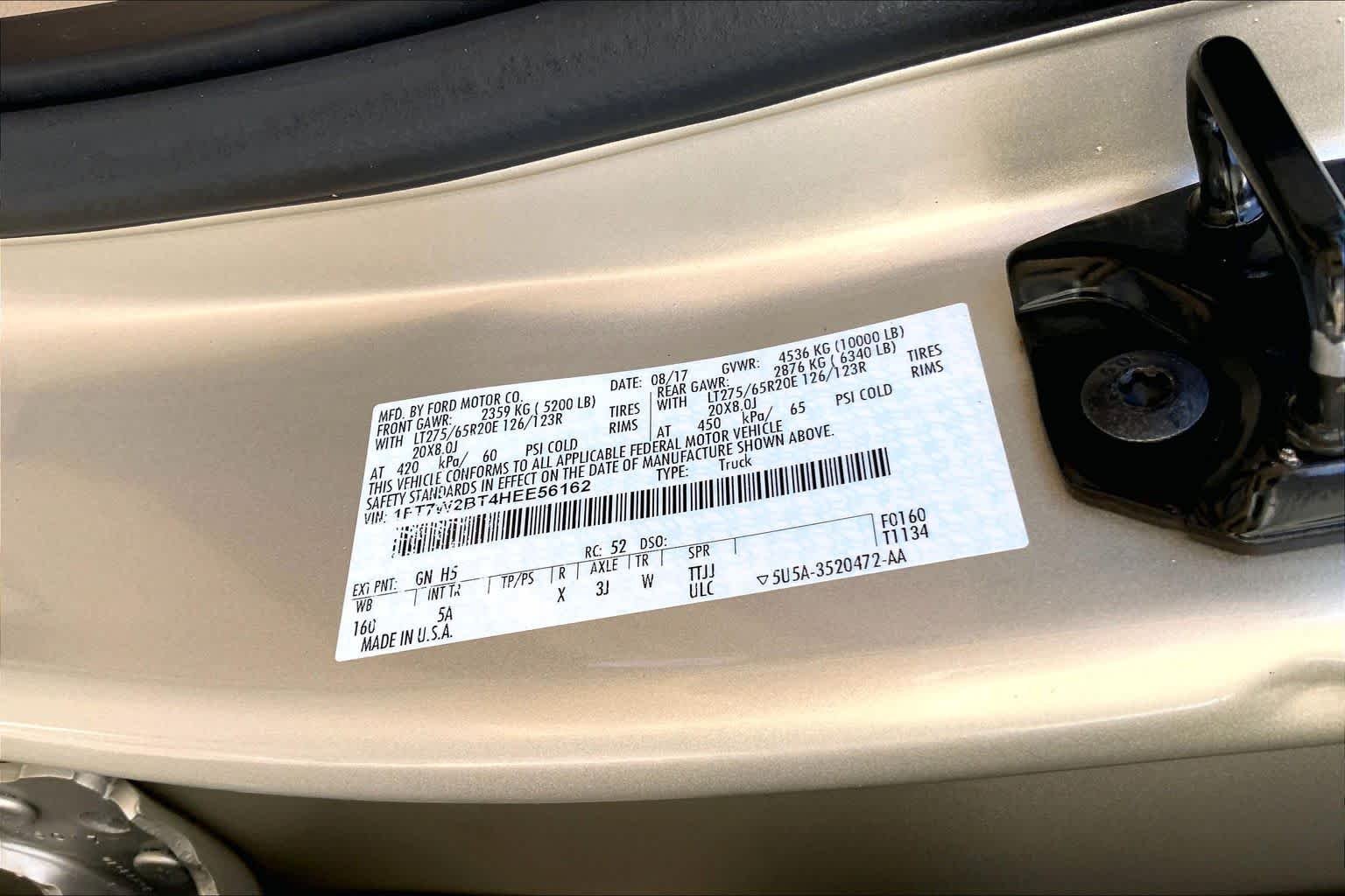 Used 2017 White Gold Ford Lariat image 33