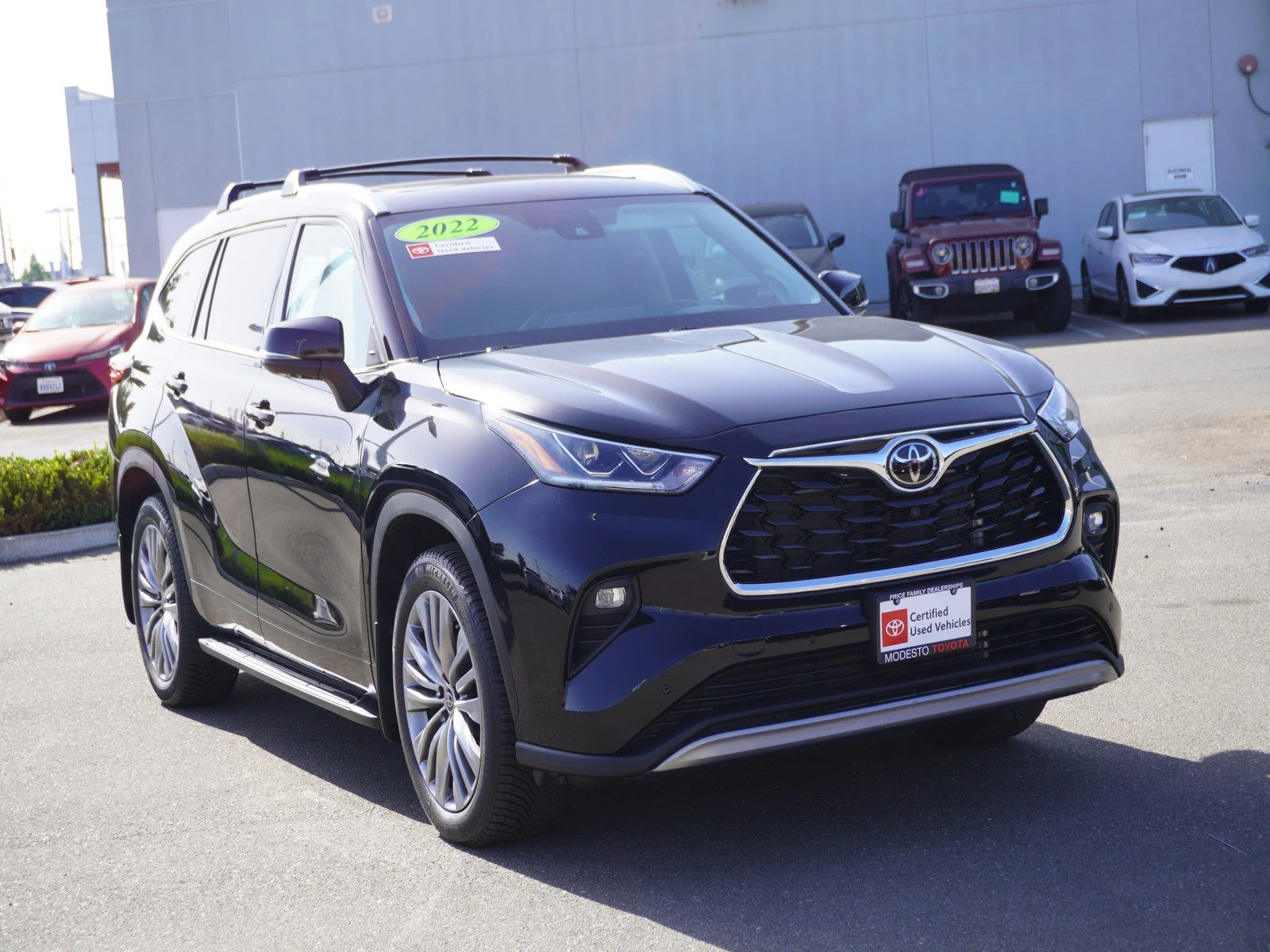 Certified Used 2022 Midnight Black Metallic Toyota Platinum image 1