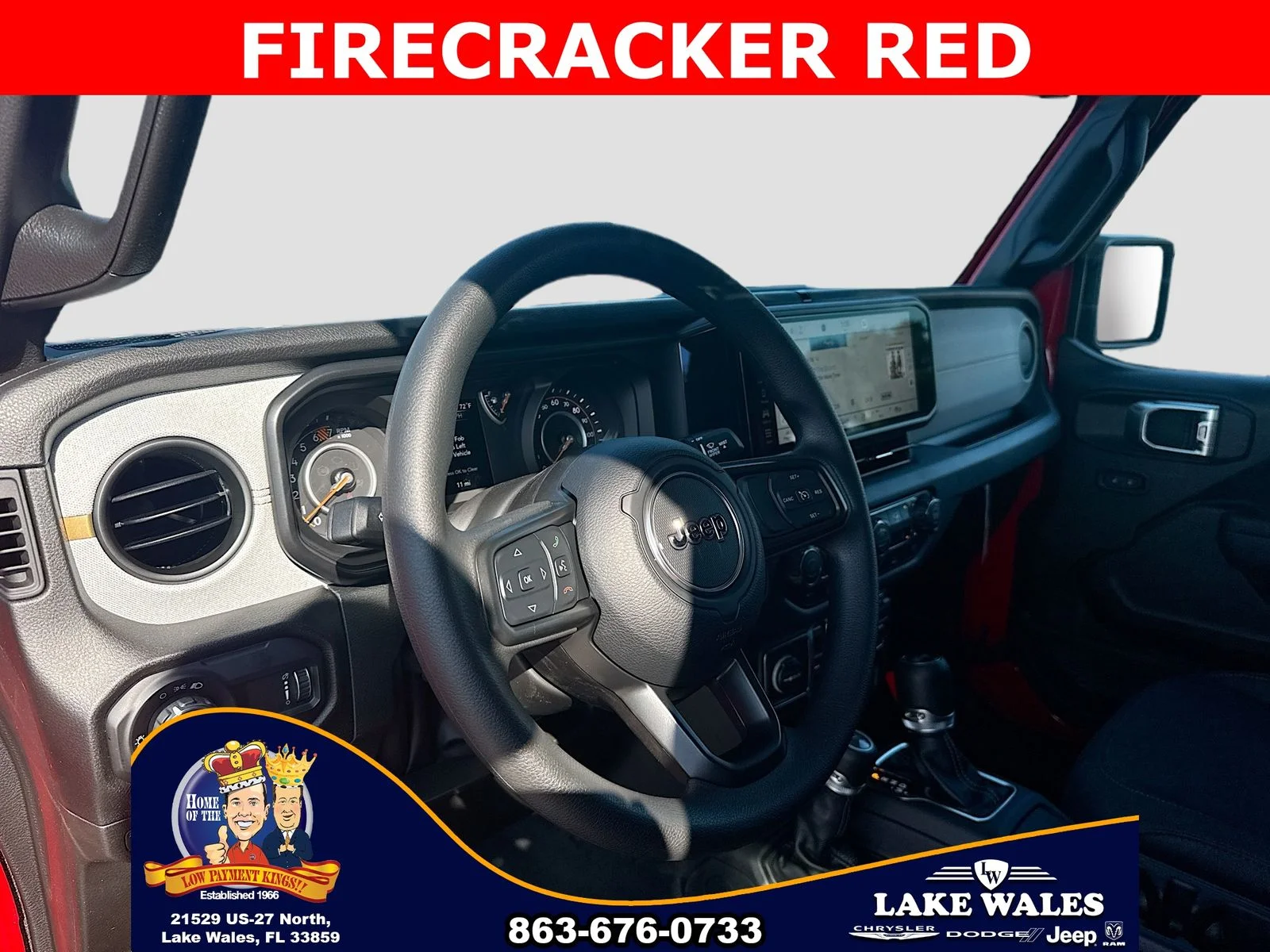 New 2026 Firecracker Red Clear-Coat Exterior Paint Jeep Sport image 8