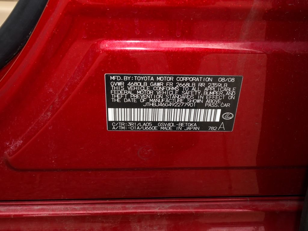 Used 2009 Red Lexus 350 image 31