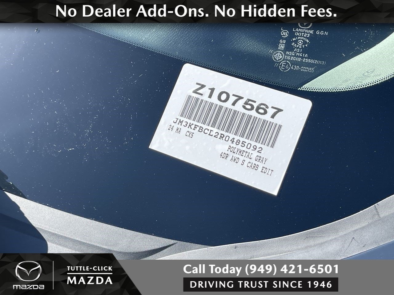 Used 2024 Polymetal Gray Metallic Mazda 2.5 S Carbon Edition image 33