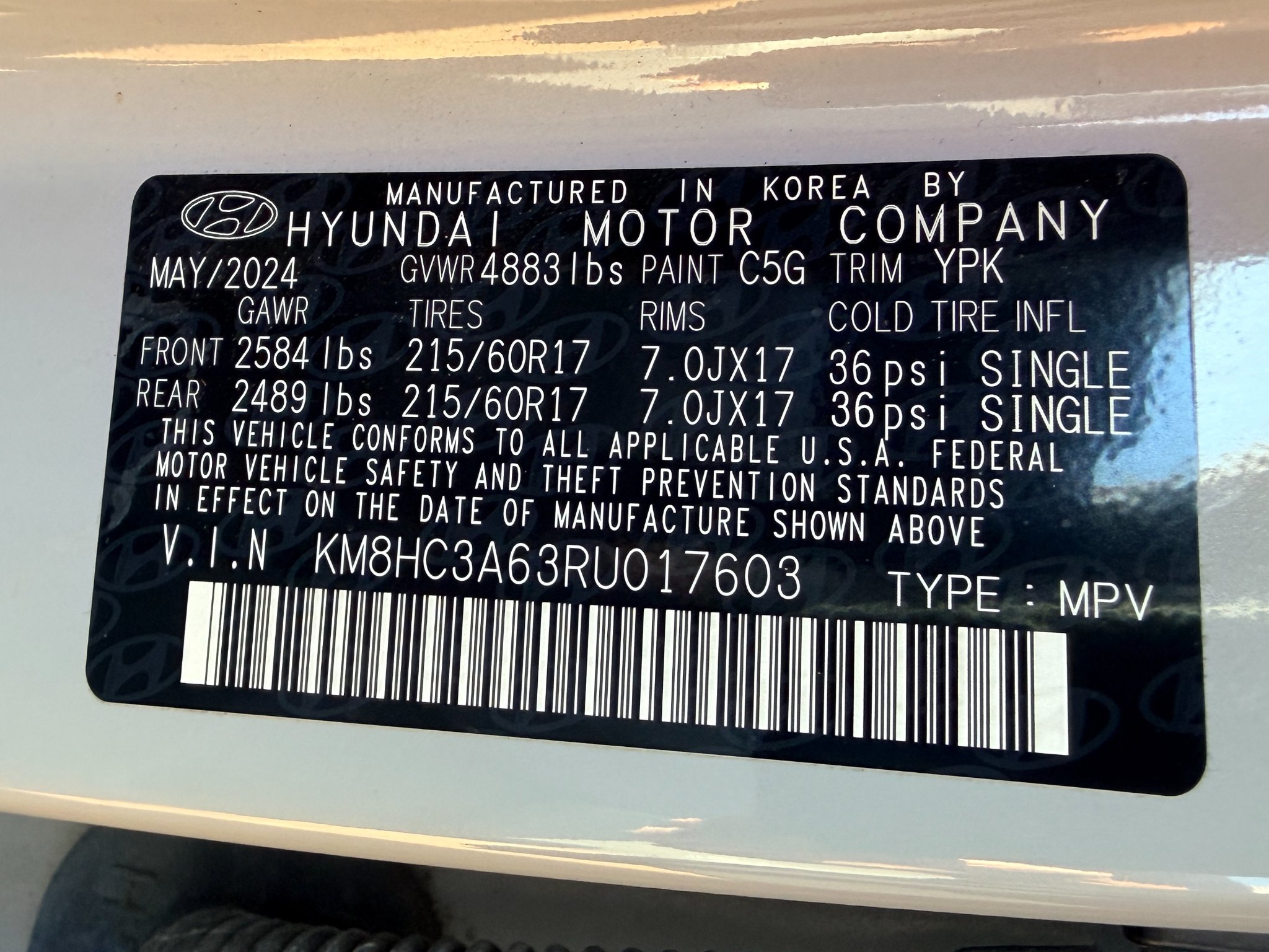 Certified Used 2024 Cyber Gray Metallic Hyundai SEL image 30