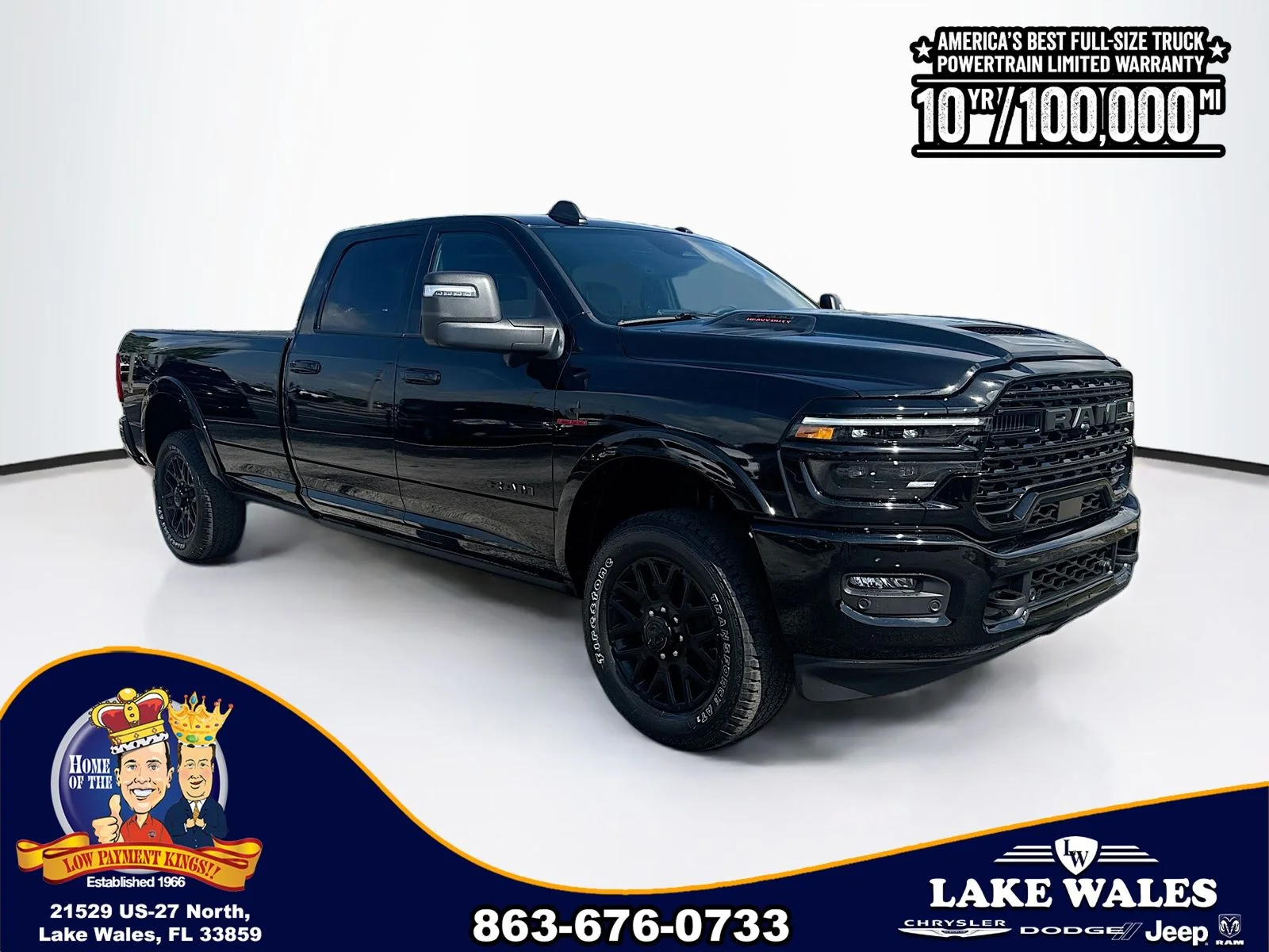 New 2026 Diamond Black Crystal Pearl-Coat Exterior Paint RAM Limited image 1