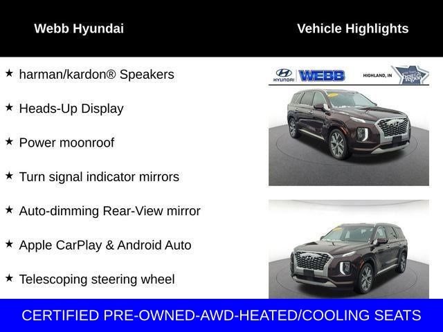 Certified Used 2021 Red Hyundai Limited image 11