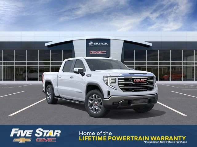 New 2026 Glacier White Tricoat GMC SLT image 1