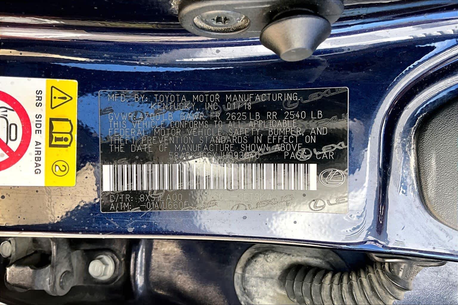 Used 2018 Nightfall Mica Lexus  image 34