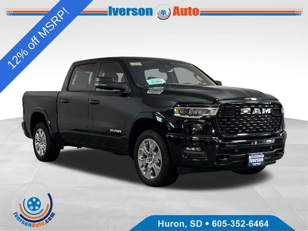 New 2026 Diamond Black Crystal Pearlcoat RAM Big Horn/Lone Star image 1