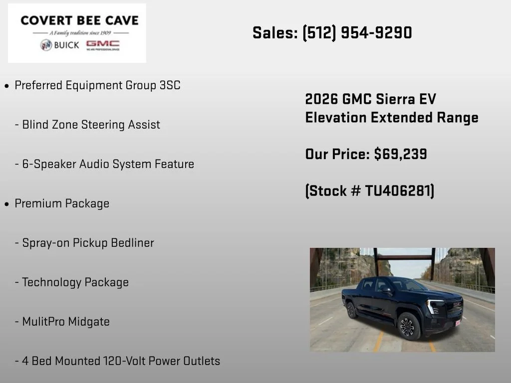 New 2026 Onyx Black GMC Elevation Extended Range image 12