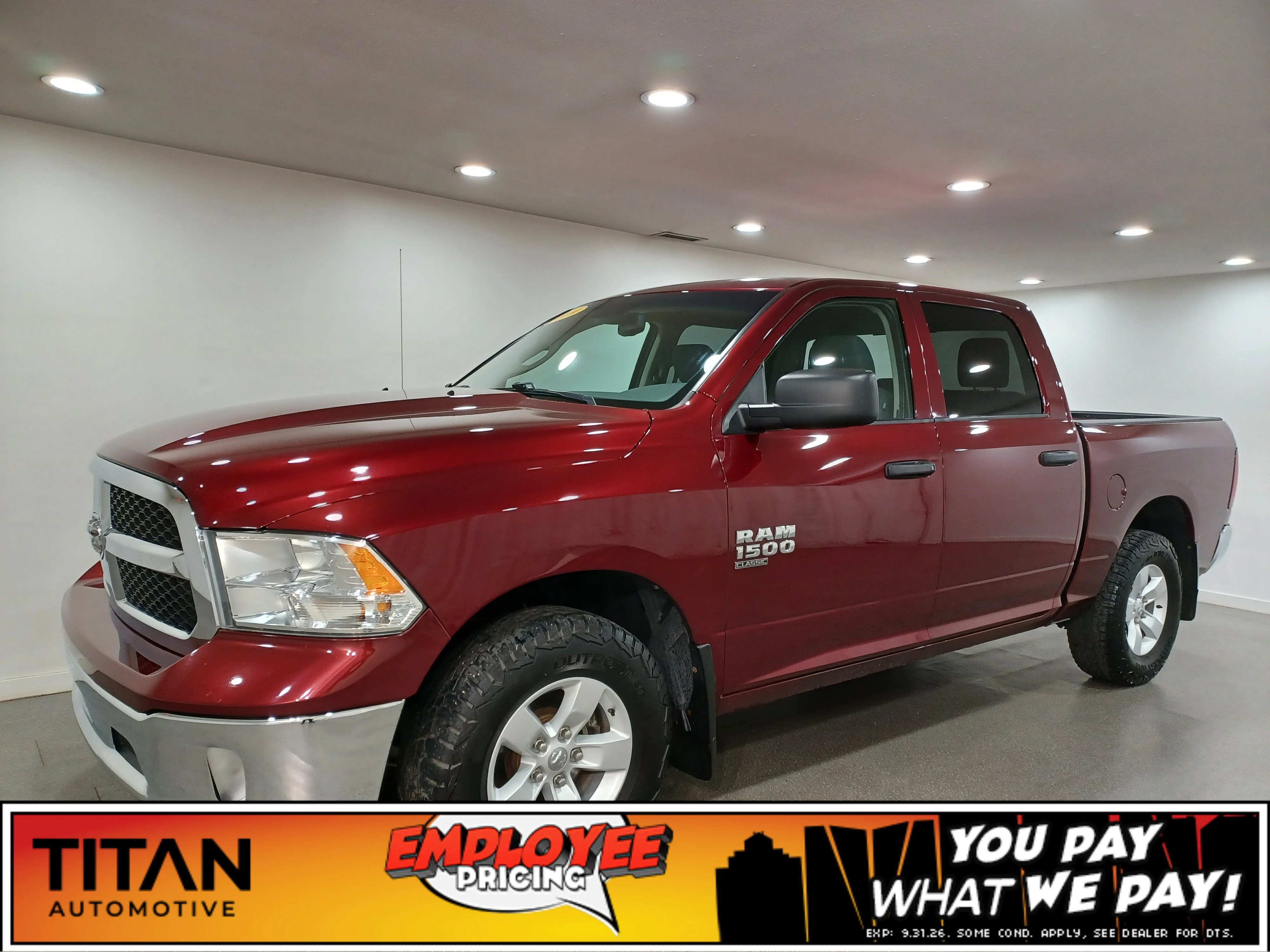 Used 2019 Red Pearl Ram ST 4x4*5ft 7in Box | 6 Pass | Velvet Red Pearl | Park Assist Camera | Tow Pkg image 1