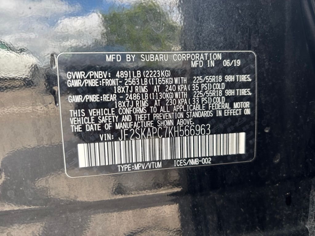Used 2019 Black Subaru Sport image 12