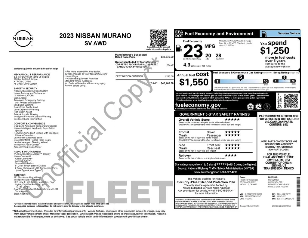 Used 2023 Brilliant Silver Metallic Nissan SV image 9