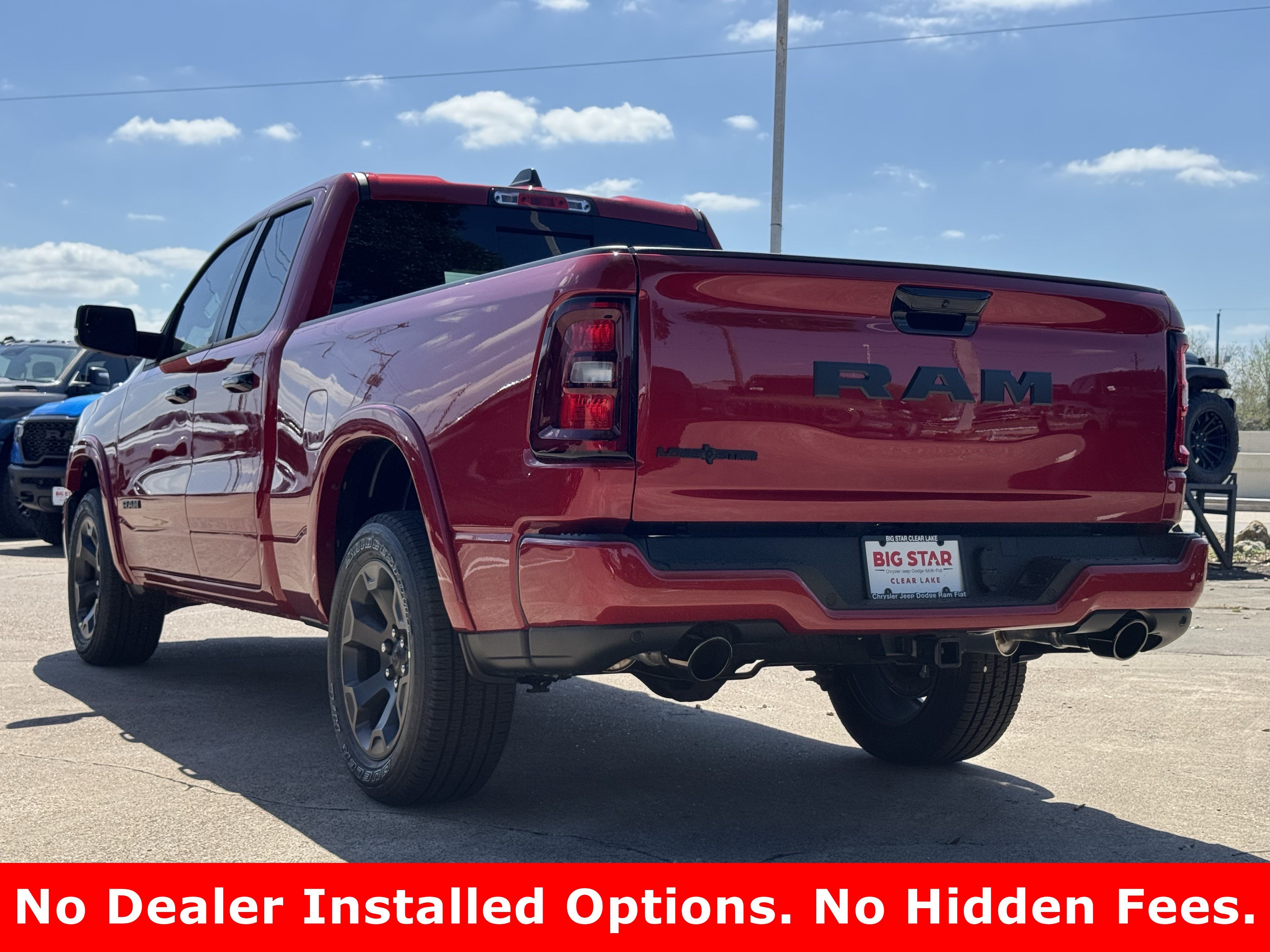 New 2026 Molten Red Pearl-Coat Exterior Paint RAM Lone Star image 7