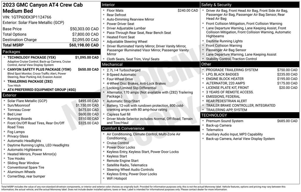 Certified Used 2023 Yellow GMC AT4 image 28