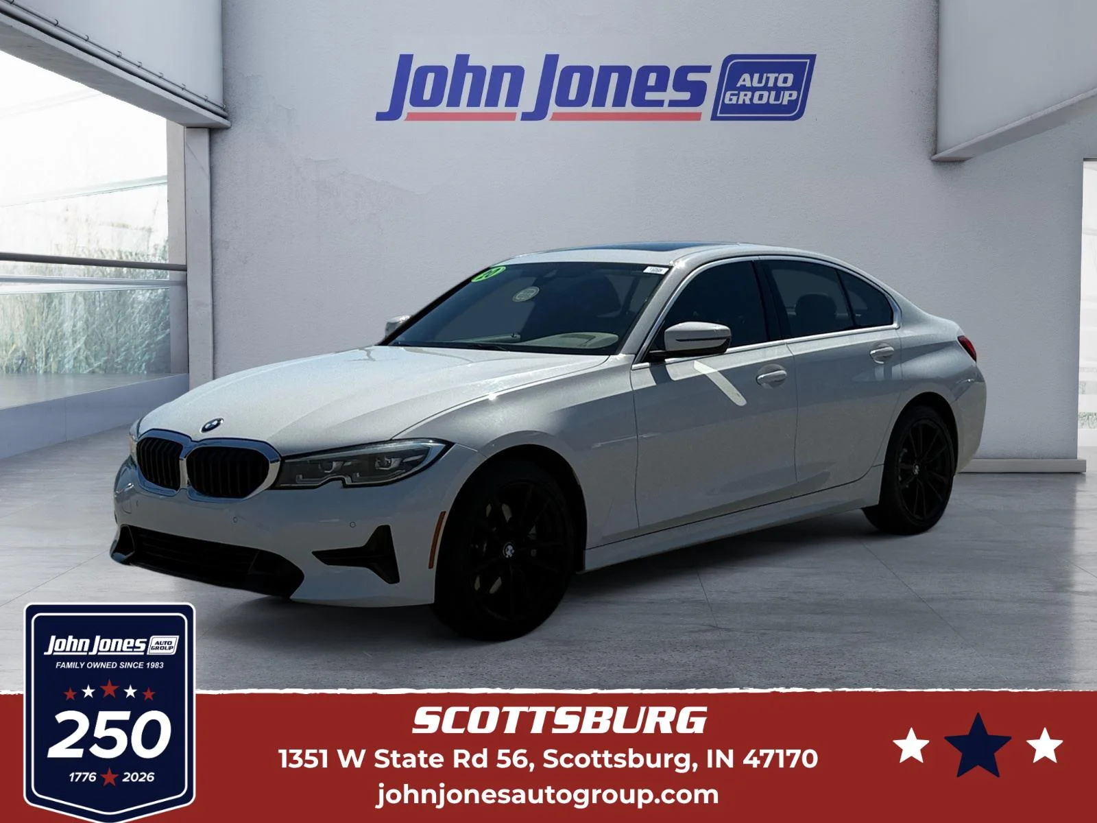 Used 2020 Alpine White BMW 330i xDrive image 1
