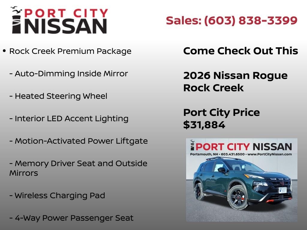 New 2026 Obsidian Green Pearl Nissan Rock Creek® image 9