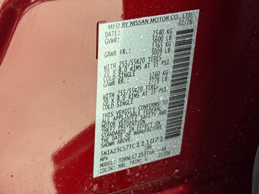 New 2026 Red Nissan SL image 31