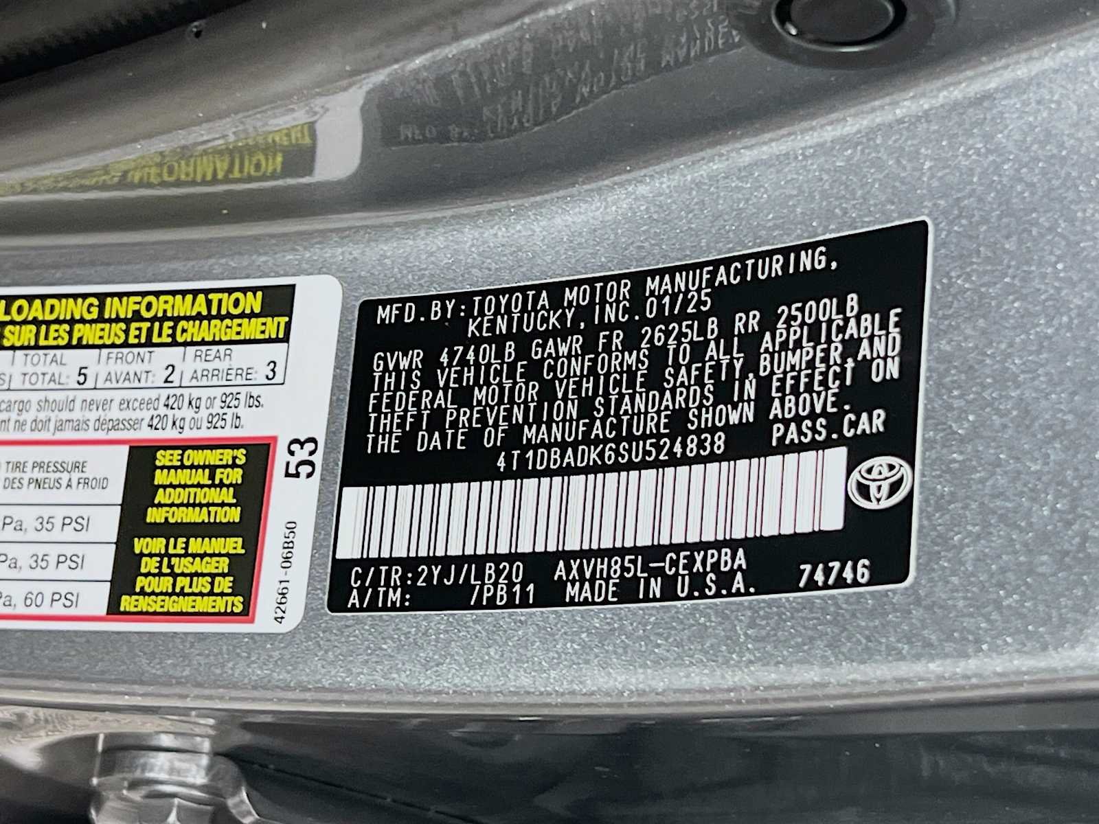 Used 2025 Heavy Metal/Midnight Black Metallic Toyota XSE image 32