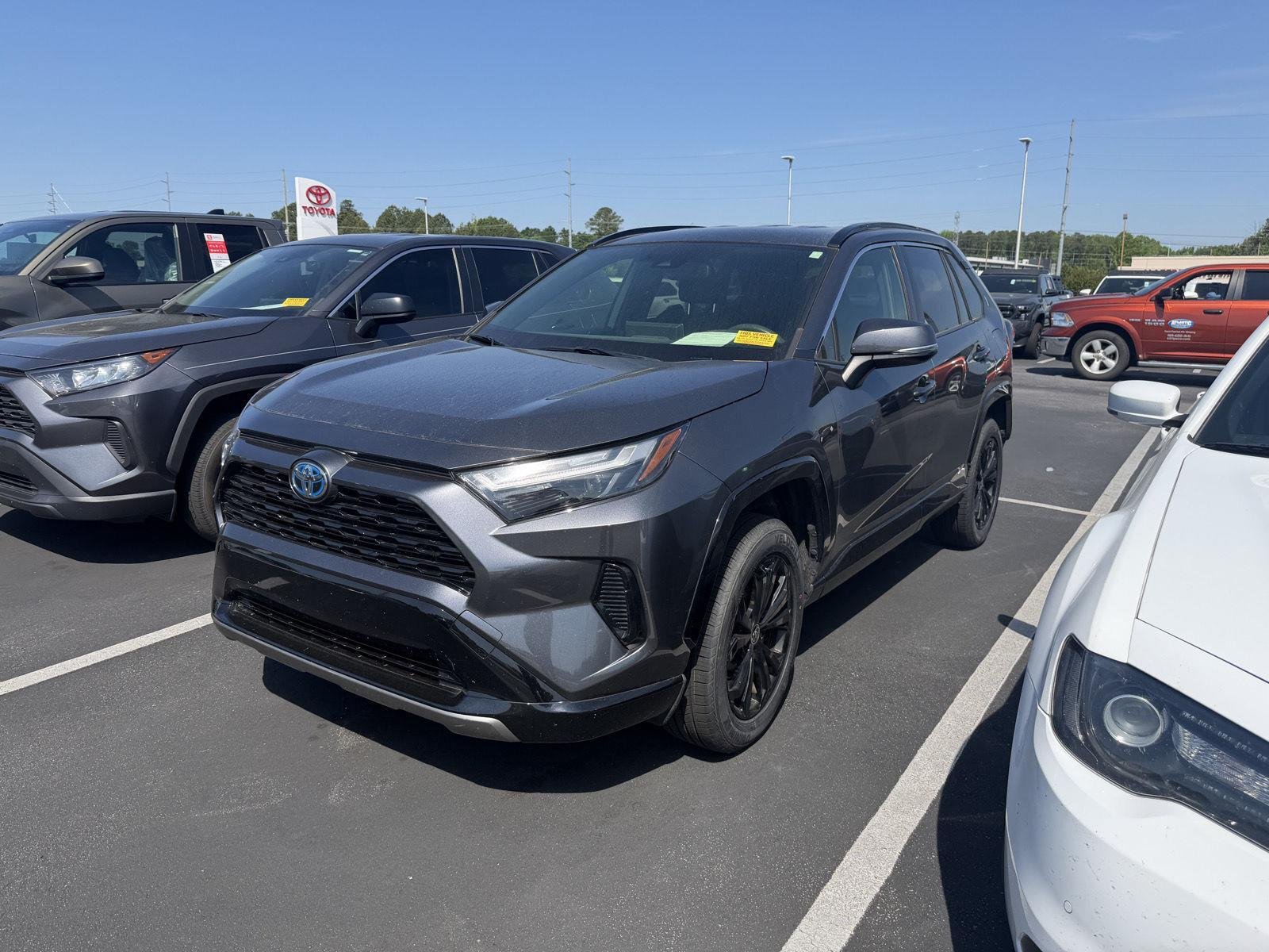 Used 2023 Magnetic Gray Metallic Toyota Hybrid SE image 3