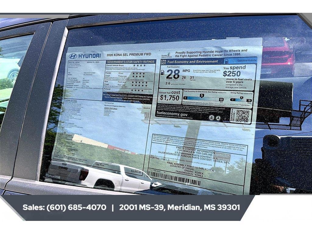 New 2026 Denim Blue Pearl Hyundai SEL Premium FWD image 12