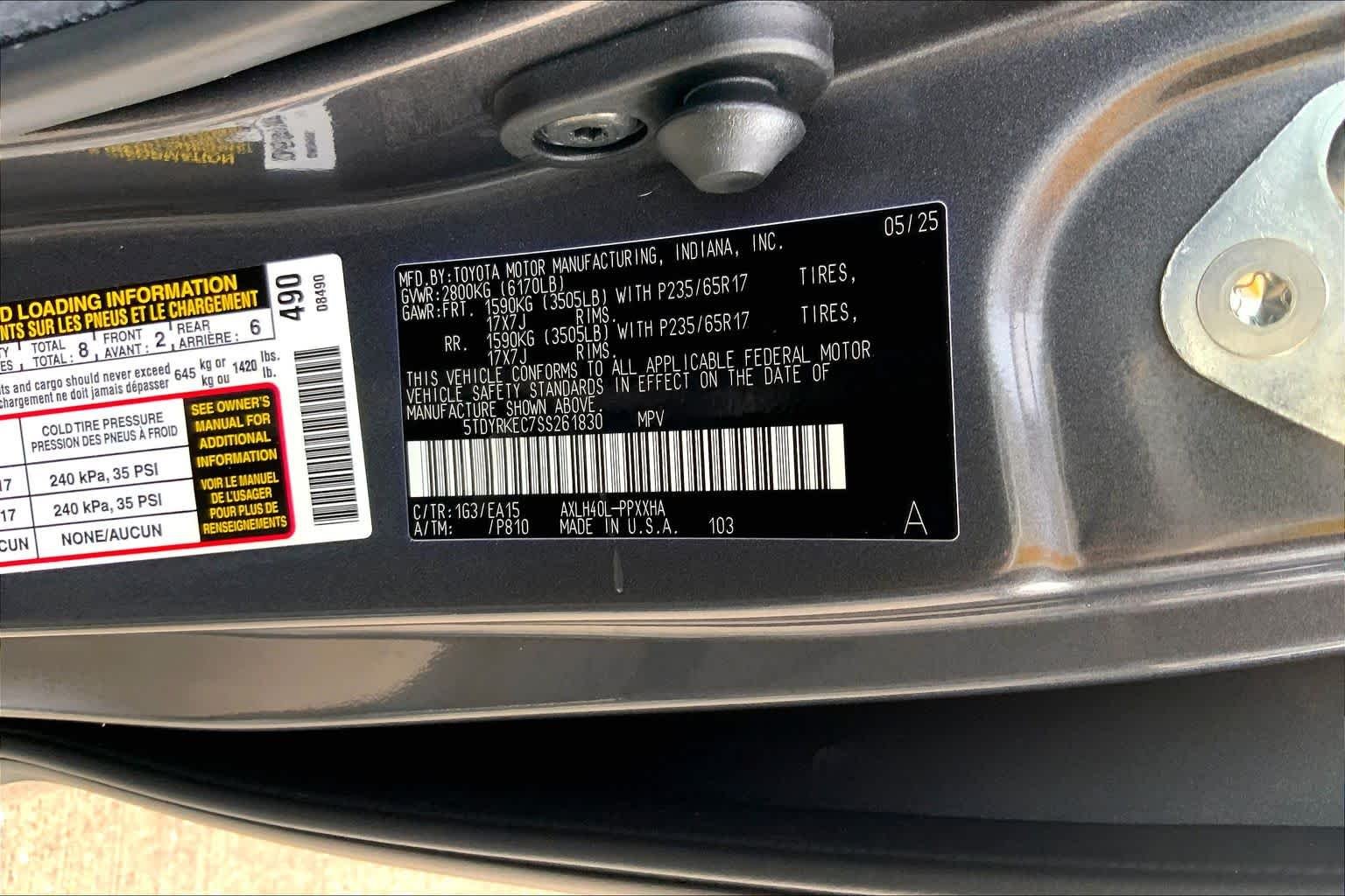 Certified Used 2025 Magnetic Gray Metallic Toyota XLE image 34