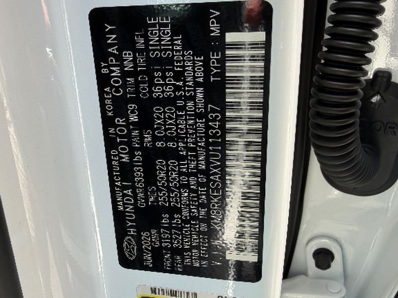 New 2027 Creamy White Pearl Hyundai Limited 8P image 70