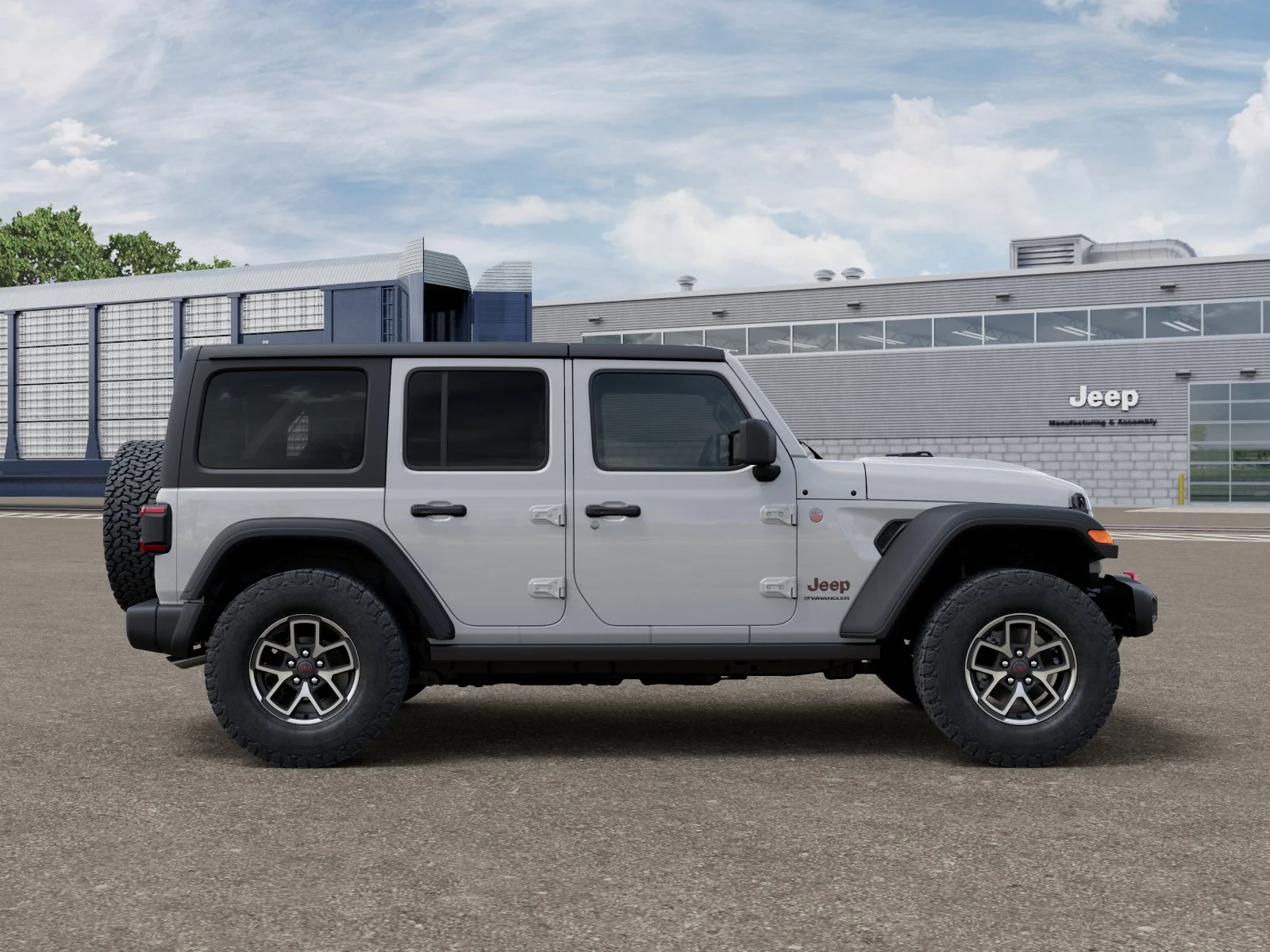 New 2026 Bright White Clear-Coat Exterior Paint Jeep Rubicon IN-TRANSIT image 47