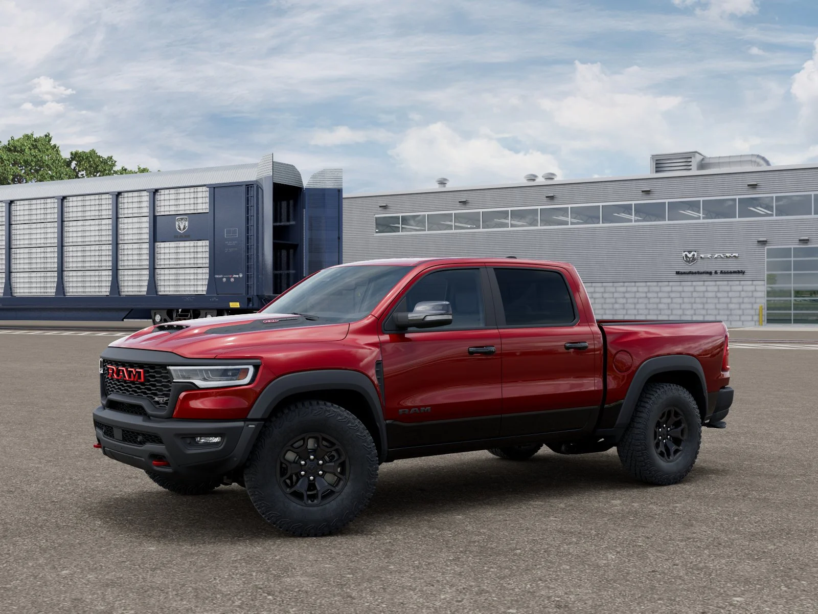 New 2027 Molten Red Pearl-Coat Exterior Paint RAM RHO image 1