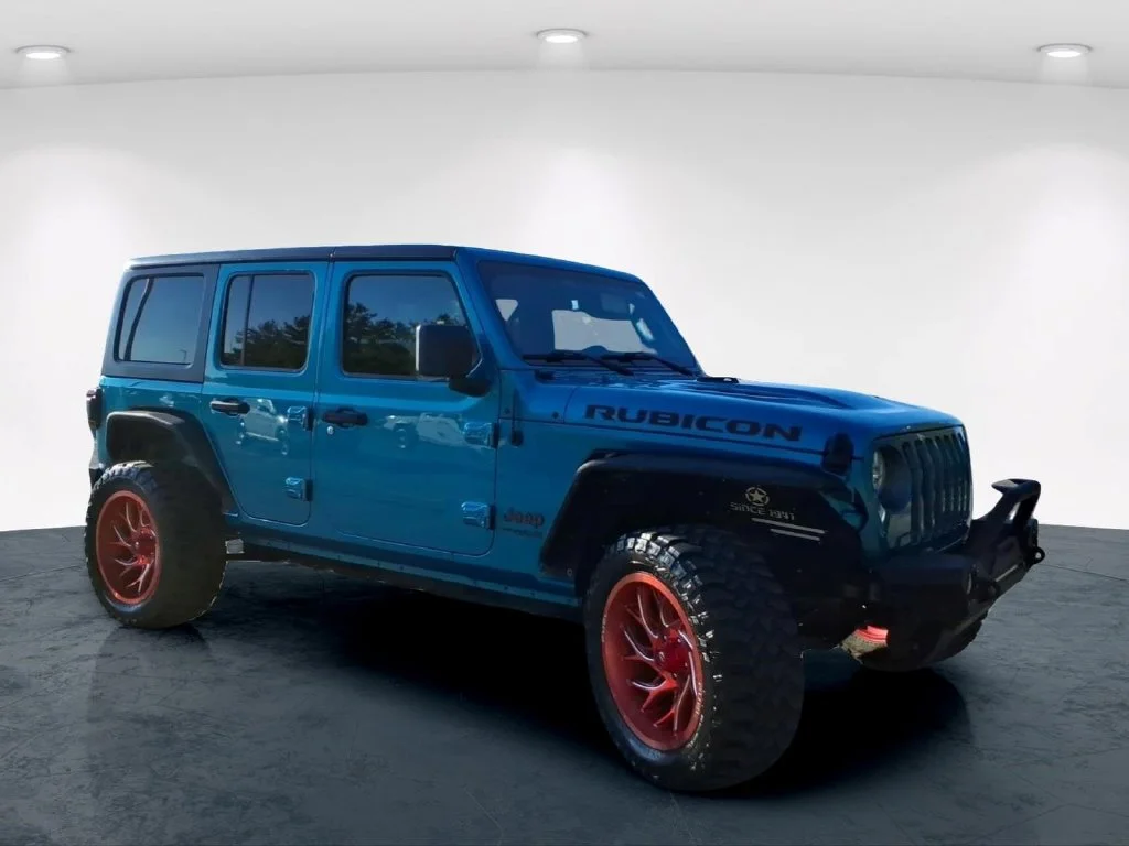 Used 2020 Teal Jeep Unlimited Rubicon image 5