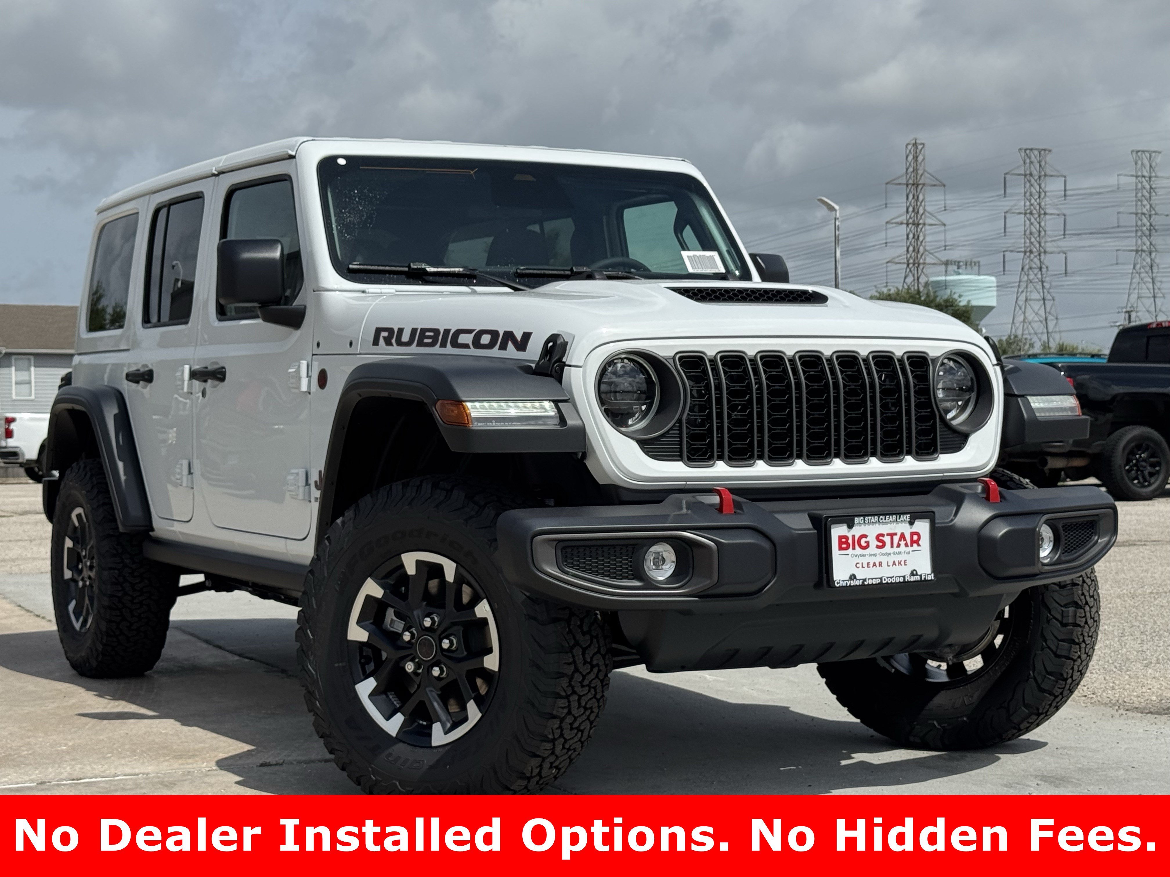 New 2026 Bright White Clear-Coat Exterior Paint Jeep Rubicon image 2