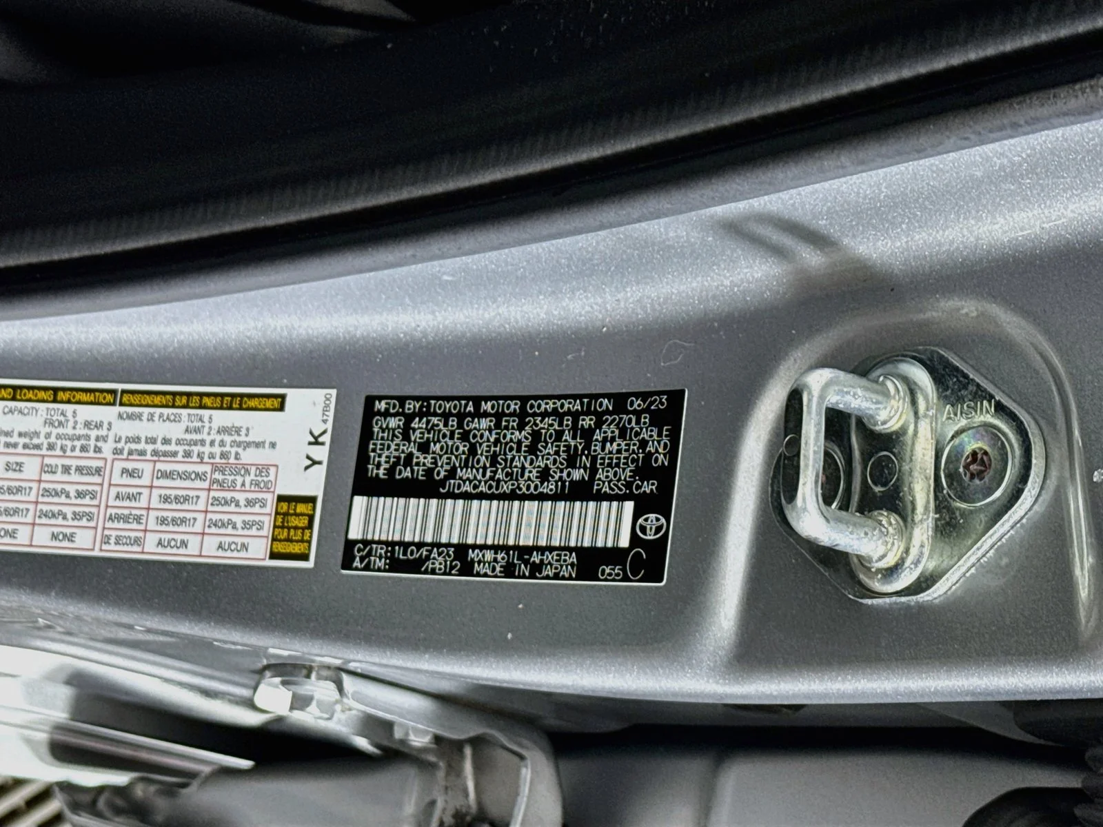 Used 2023 Silver Toyota SE image 22