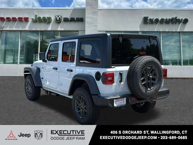 New 2026 Bright White Clear-Coat Exterior Paint Jeep Sport S image 6