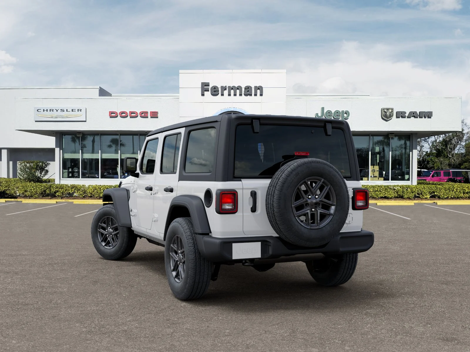 New 2026 Bright White Clear-Coat Exterior Paint Jeep Sport S image 38
