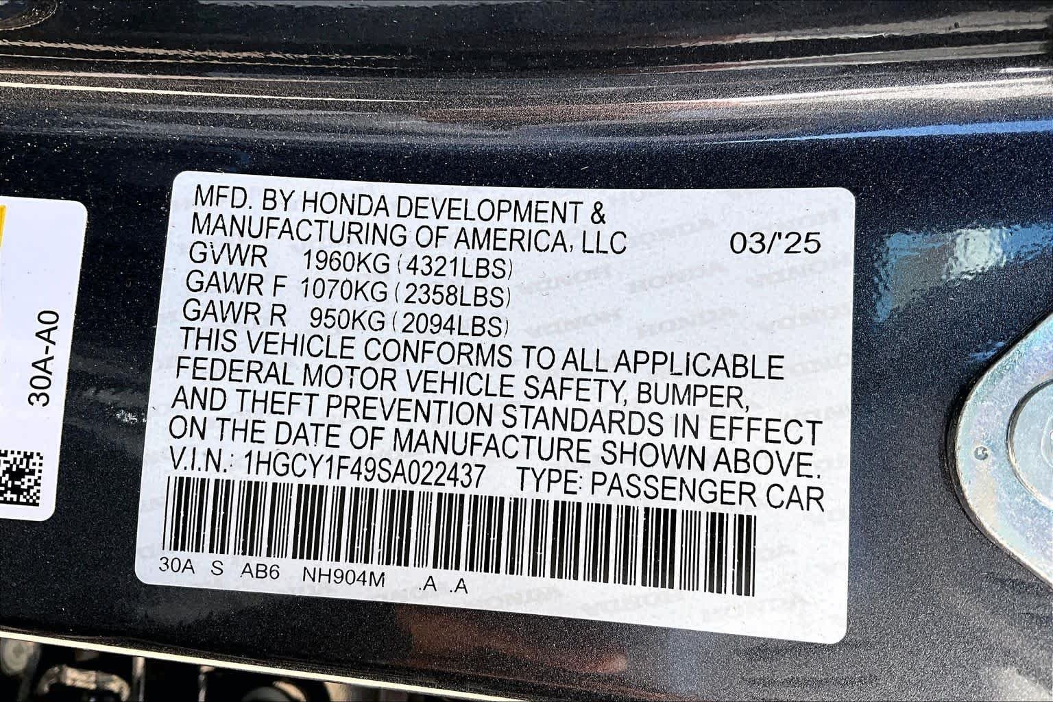 2025 Honda Accord SE - Photo 34