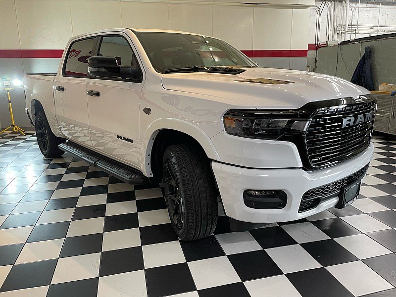 New 2027 Bright White Clear-Coat Exterior Paint RAM Laramie Crew Cab 5