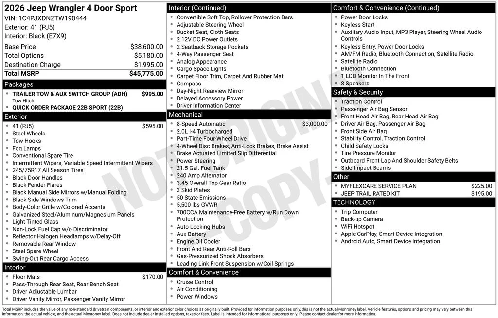 New 2026 41 Exterior Paint Jeep Sport image 6