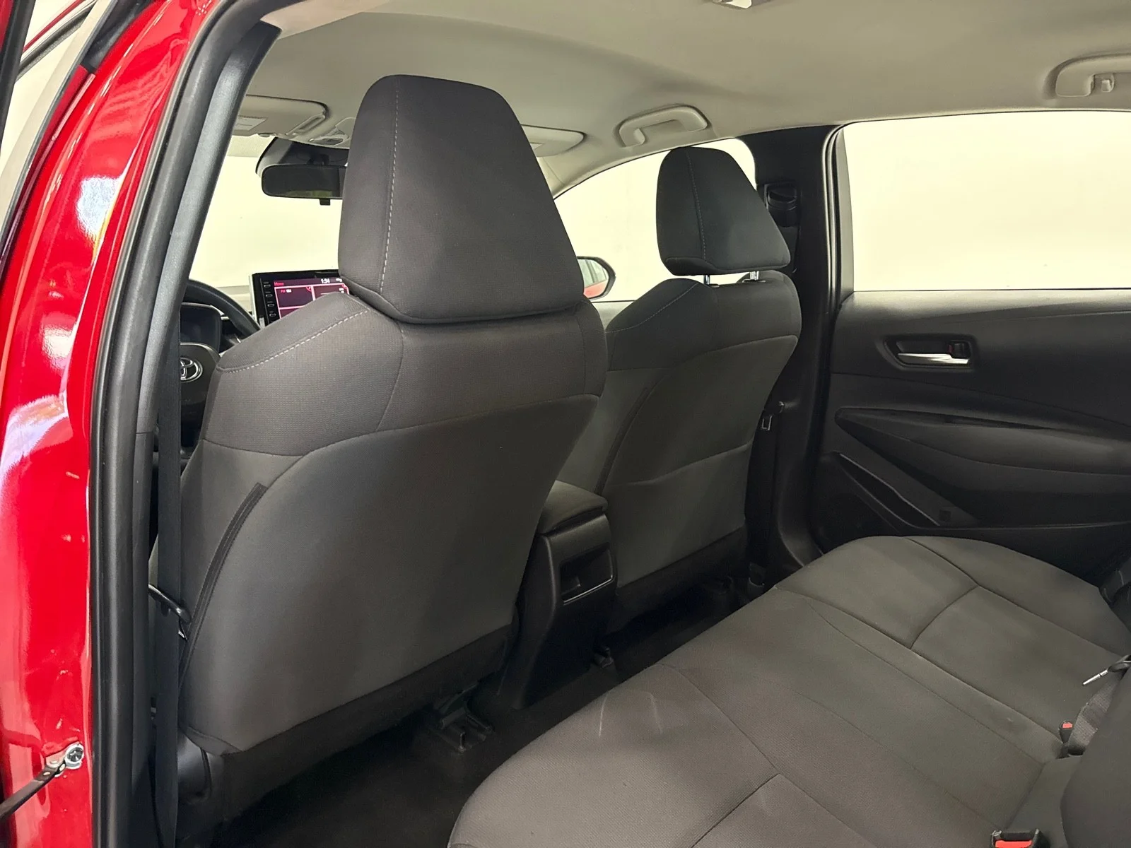 Used 2021 Barcelona Red Metallic Toyota LE image 34